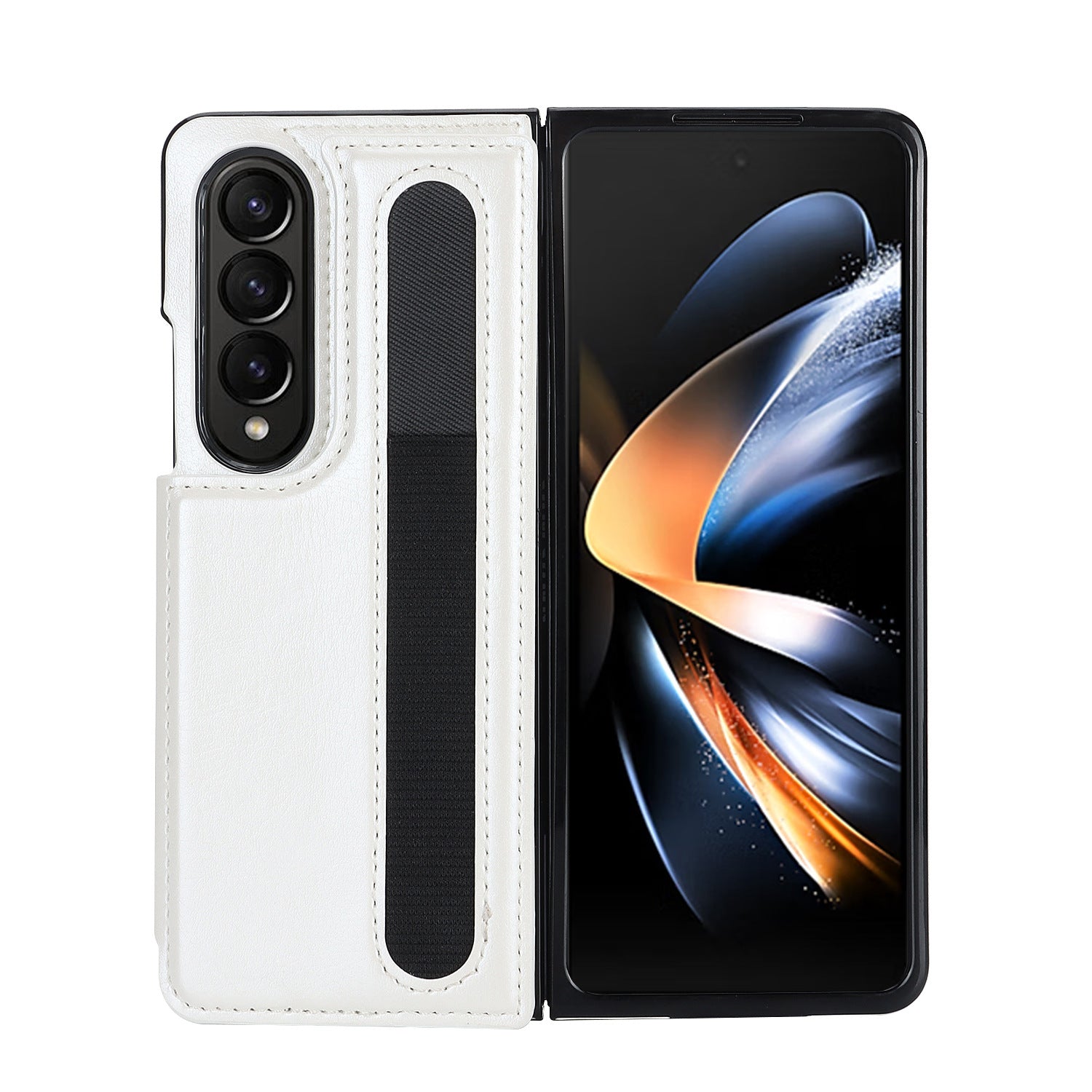 Premium Leather Galaxy Z Fold6 Case with Dual Magnetic Clasps & Built-In S Pen Slot – Slim Protective Cover