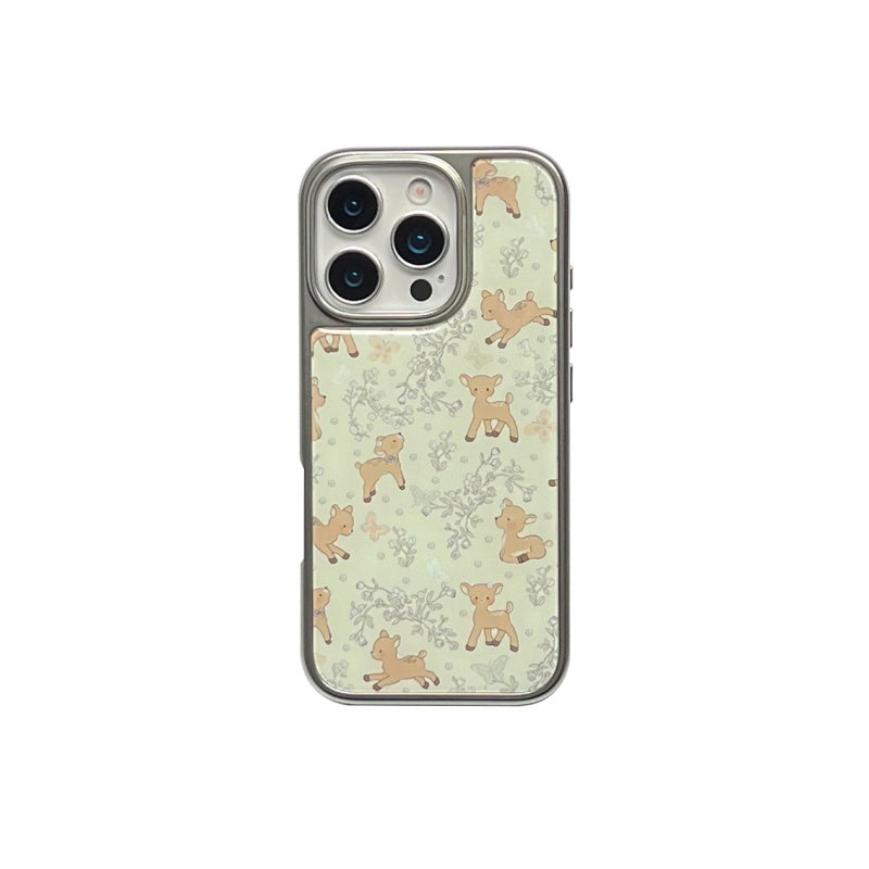 Retro Deer Pattern Mobile Phone Case for iPhone 14 Pro Max