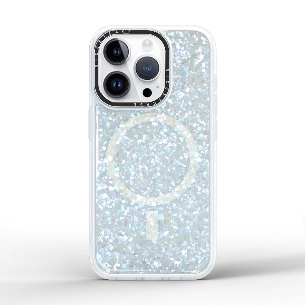 Shockproof Magnetic Pearl iPhone 16 Plus Phone Case - 3M Drop Protection & Luxury Design