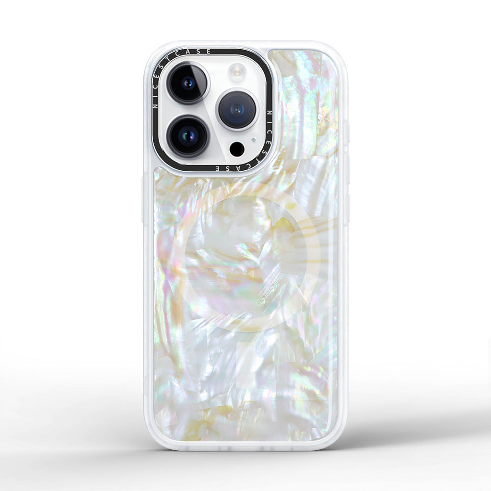 Shockproof Magnetic Pearl iPhone 16 Plus Phone Case - 3M Drop Protection & Luxury Design