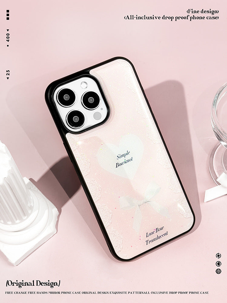 Sparkling Pink iPhone 12–16 Pro Max Case – Crystal Glitter Epoxy Resin Cover