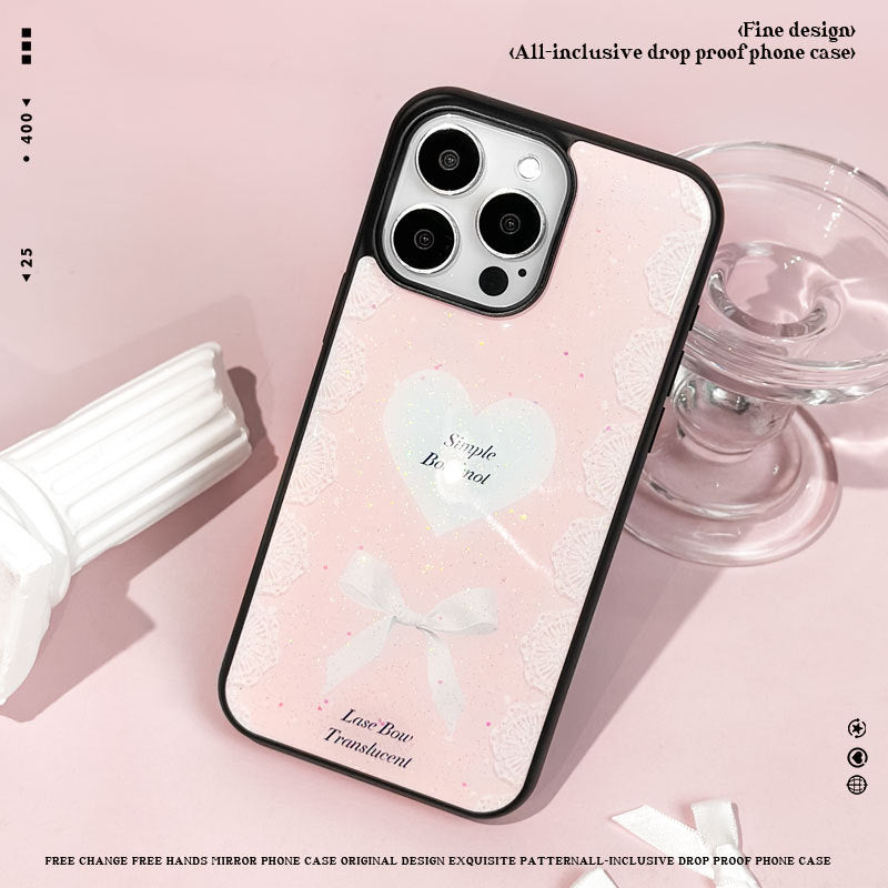Sparkling Pink iPhone 12–16 Pro Max Case – Crystal Glitter Epoxy Resin Cover