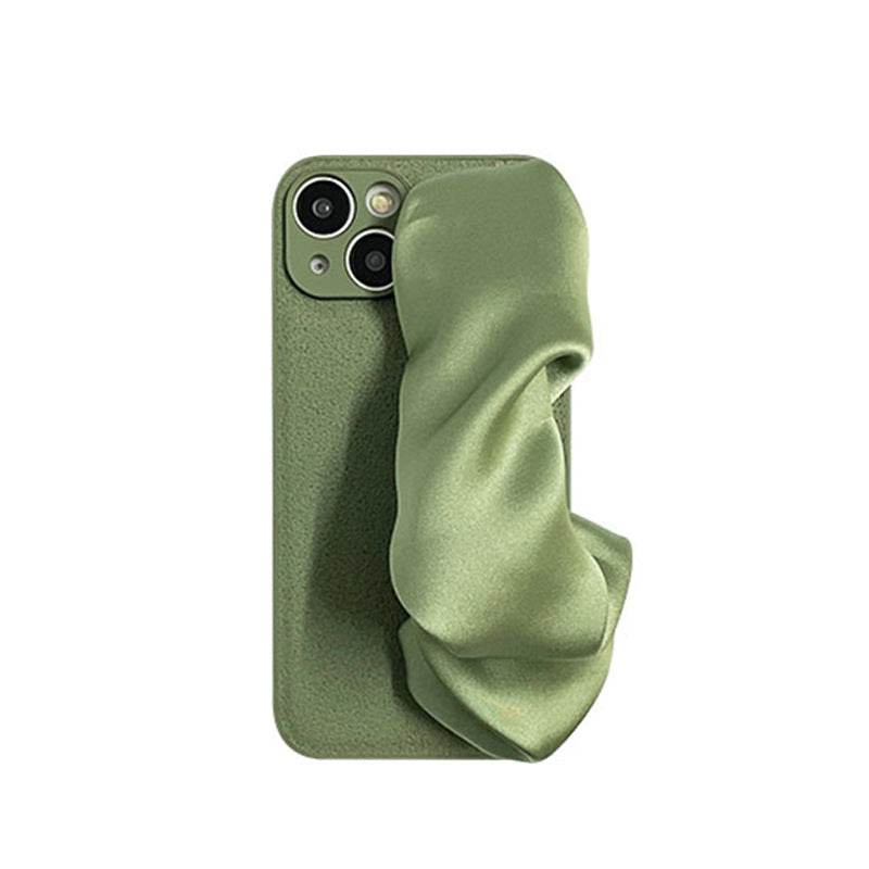 Silk Scarf Wrist Strap Crossbody Phone Case