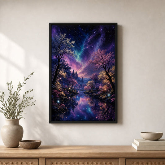 Wall Art for a Corner: Make Two Walls Read as One featured canvas room reference
