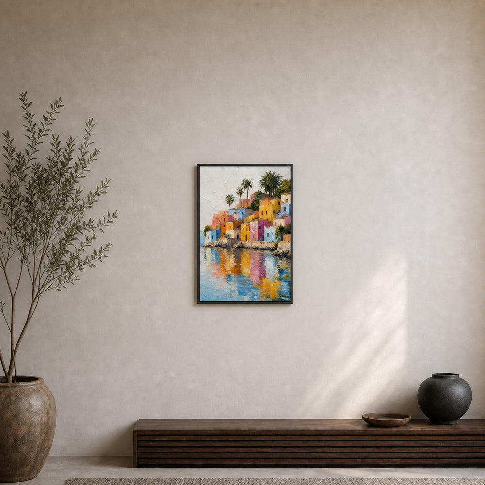 Colorful Wall Art for a Living Room: Use Color Without Clutter featured canvas room reference