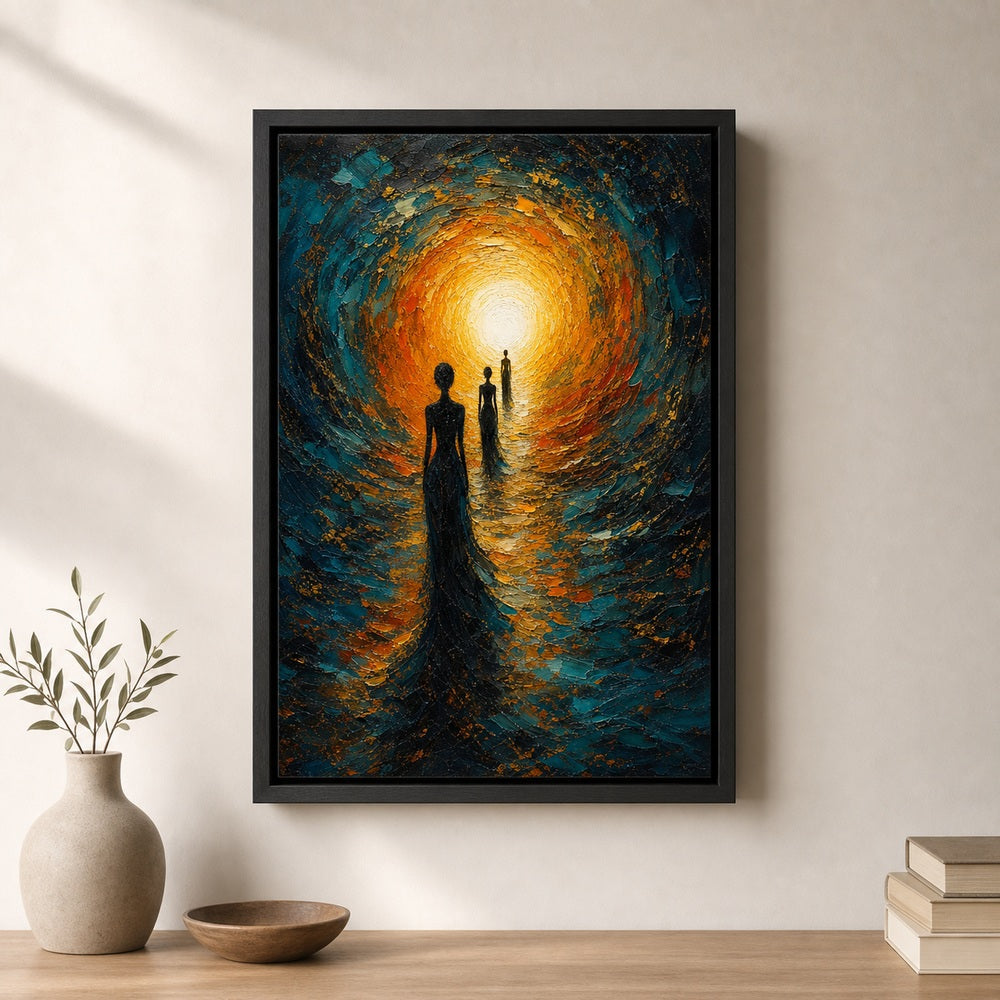 Three-Piece Wall Art in Different Sizes: Build a Balanced Set featured canvas room reference