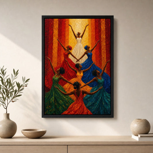 Large Colorful Wall Art: Control the Palette, Not the Energy featured canvas room reference