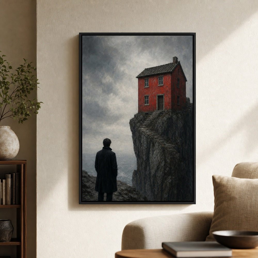 How to Choose Masculine Wall Art Without Making the Room Feel Themed featured canvas room reference