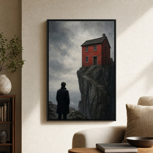How to Choose Masculine Wall Art Without Making the Room Feel Themed featured canvas room reference
