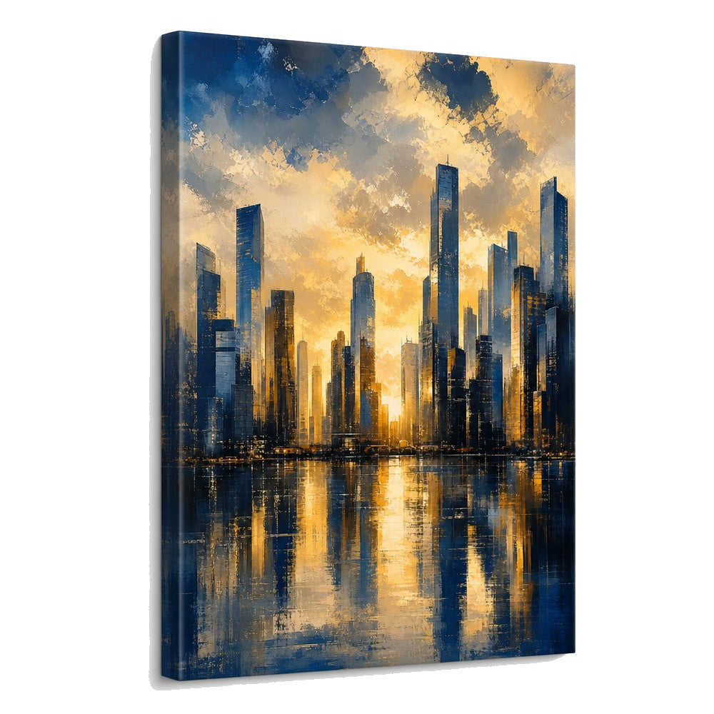 City Skyline Canvas Wall Art: Choose the View, Color, and Scale featured canvas room reference
