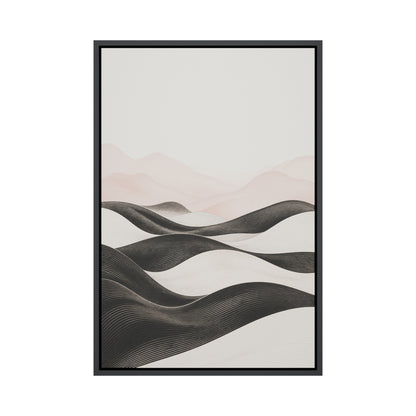 Linear Dunes Minimalist Floating Frame Wall Art - 01_main_product