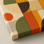 Bauhaus Geometric Mid-Century Modern Canvas Wall Art 01 detail