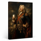Baroque General Coffee Canvas Wall Art 04 white background left-view wrapped canvas main image