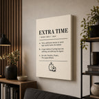 EXTRA TIME Definition Football Culture Canvas Wall Art 05 wall mockup