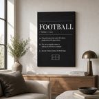FOOTBALL Definition Football Culture Canvas Wall Art 01 wall mockup