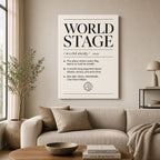 WORLD STAGE Definition Football Culture Canvas Wall Art 04 wall mockup