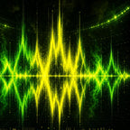 Neon Green Roar Soundwave Soccer Canvas Wall Art canvas texture detail