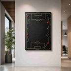Custom Coach Dad Master Plan Canvas Wall Art alternate room wall mockup generated with gpt-image-2
