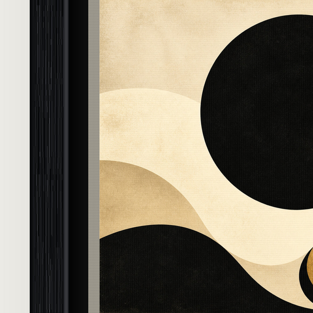 Geometric Woman Profile Floating Frame Wall Art - 03_detail_closeup