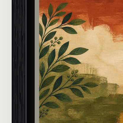 Boho Botanical Suns Floating Frame Wall Art - 03_detail_closeup