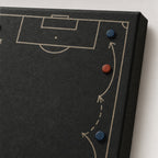Custom Coach Dad Master Plan Canvas Wall Art canvas texture detail generated with gpt-image-2