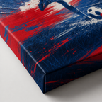 USA Abstract Soccer Canvas Wall Art - Canvas Detail