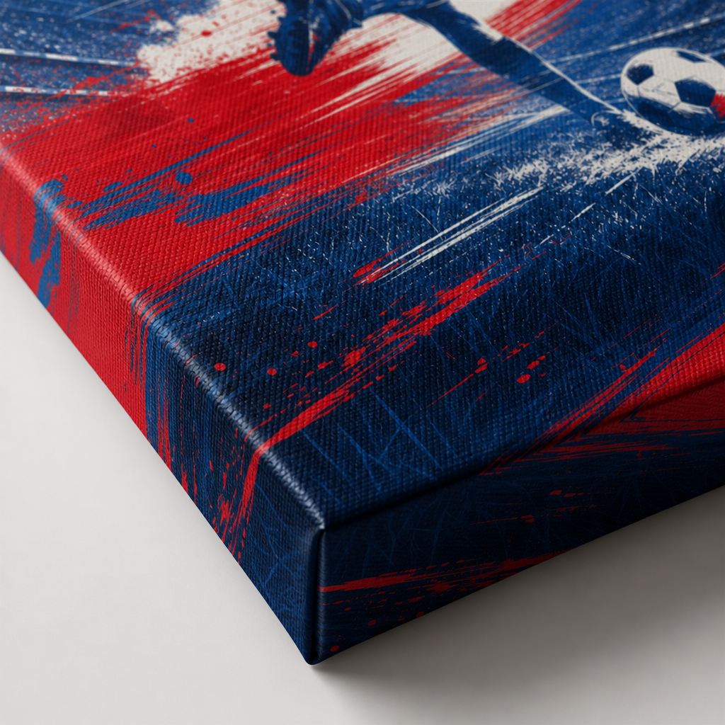 USA Abstract Soccer Canvas Wall Art - Canvas Detail