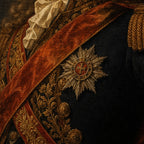 Baroque General Coffee Canvas Wall Art 04 close-up canvas texture and wrapped edge detail