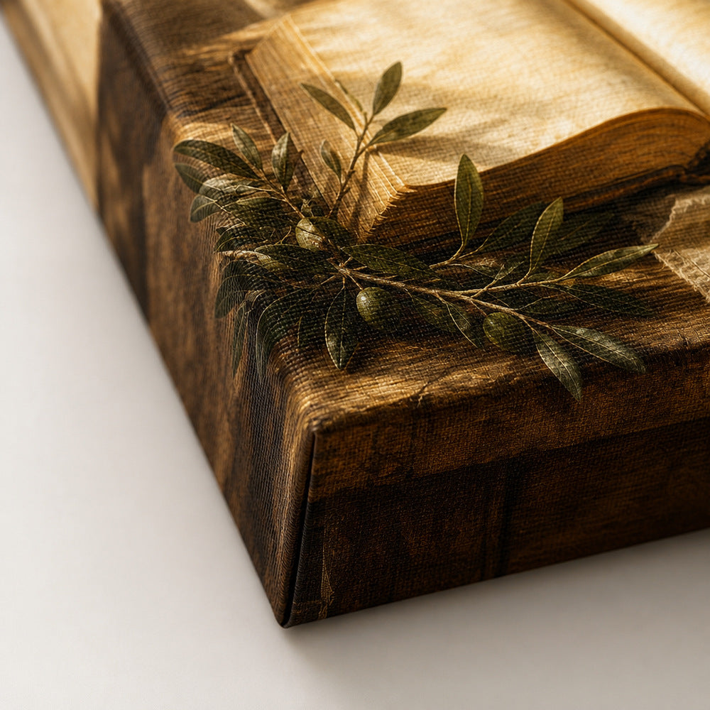 Bible Garden Still Life Canvas Wall Art - 03_detail_closeup