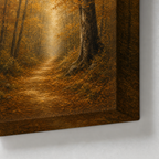Autumn forest canvas print fabric texture close up