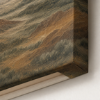 Earth tone mountain canvas print fabric texture close up