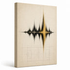 Ivory Archive Soundwave Soccer Canvas Wall Art white background left-view wrapped canvas main image