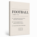 FOOTBALL Definition Football Culture Canvas Wall Art 01 white background left-view wrapped canvas main image