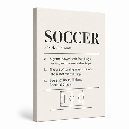 Soccer Definition 03 Soccer Canvas Wall Art - soccer canvas wall art by JOJOShop