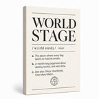 WORLD STAGE Definition Football Culture Canvas Wall Art 04 white background left-view wrapped canvas main image