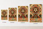 Mexico City 2026 Aztec Totem Soccer Canvas Wall Art 03 canvas size comparison