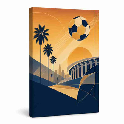 Los Angeles 2026 World Stage Soccer Canvas Wall Art - soccer canvas wall art by JOJOShop