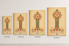 Mexico City 2026 Aztec Totem Soccer Canvas Wall Art 04 canvas size comparison