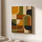Mid-Century Bauhaus Statement Canvas Wall Art 01 - SKU wall mockup 12×18 inch