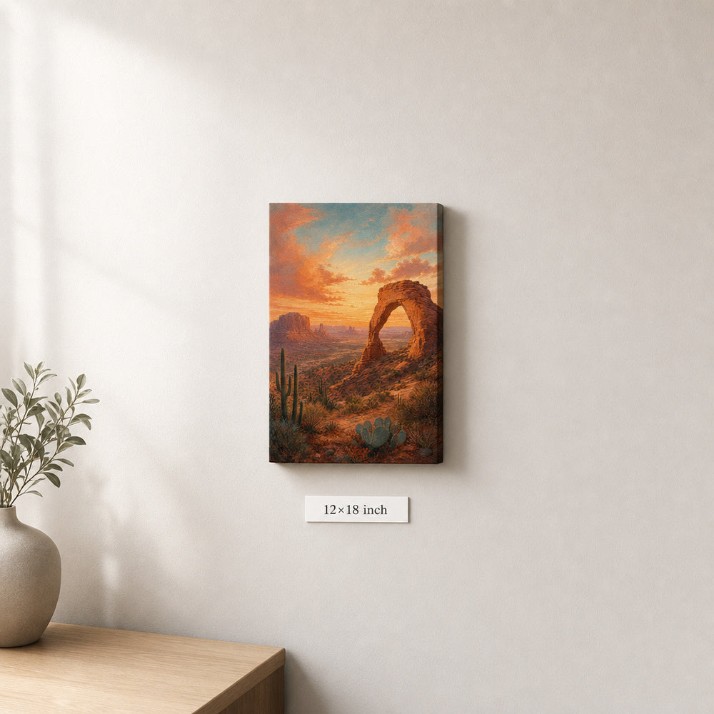 Southwestern Desert Arch Canvas Wall Art - 04_sku_12x18_wall