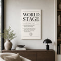 WORLD STAGE Definition Football Culture Canvas Wall Art 04 12×18 inch thin wrapped canvas wall mockup