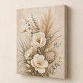 Pampas grass wrapped canvas right edge detail