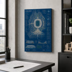 Host City Stadium Masterplan Canvas Wall Art 12×18 inch thin wrapped canvas wall mockup