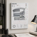 Engineering Stadium Cutaway Canvas Wall Art 12×18 inch thin wrapped canvas wall mockup