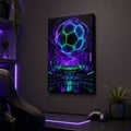 Hologram Ball City Soccer Canvas Wall Art size comparison chart