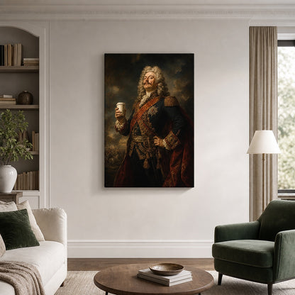 Baroque General Coffee Canvas Wall Art 04 18×24 inch wrapped canvas wall mockup