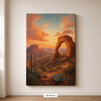 Southwestern Desert Arch Canvas Wall Art - 05_sku_18x24_wall