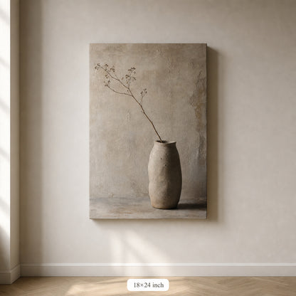 Wabi Sabi Ceramic Vase Canvas Wall Art - 05_sku_18x24_wall