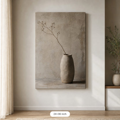 Wabi Sabi Ceramic Vase Canvas Wall Art - 06_sku_24x36_wall
