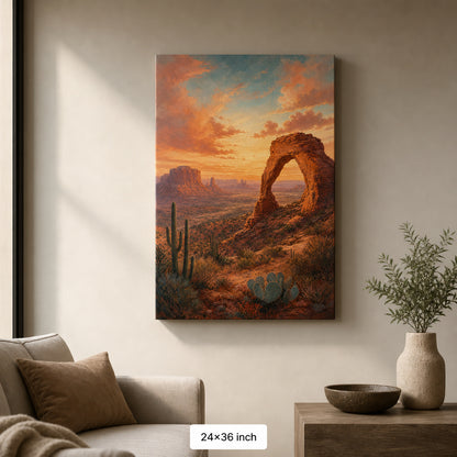 Southwestern Desert Arch Canvas Wall Art - 06_sku_24x36_wall